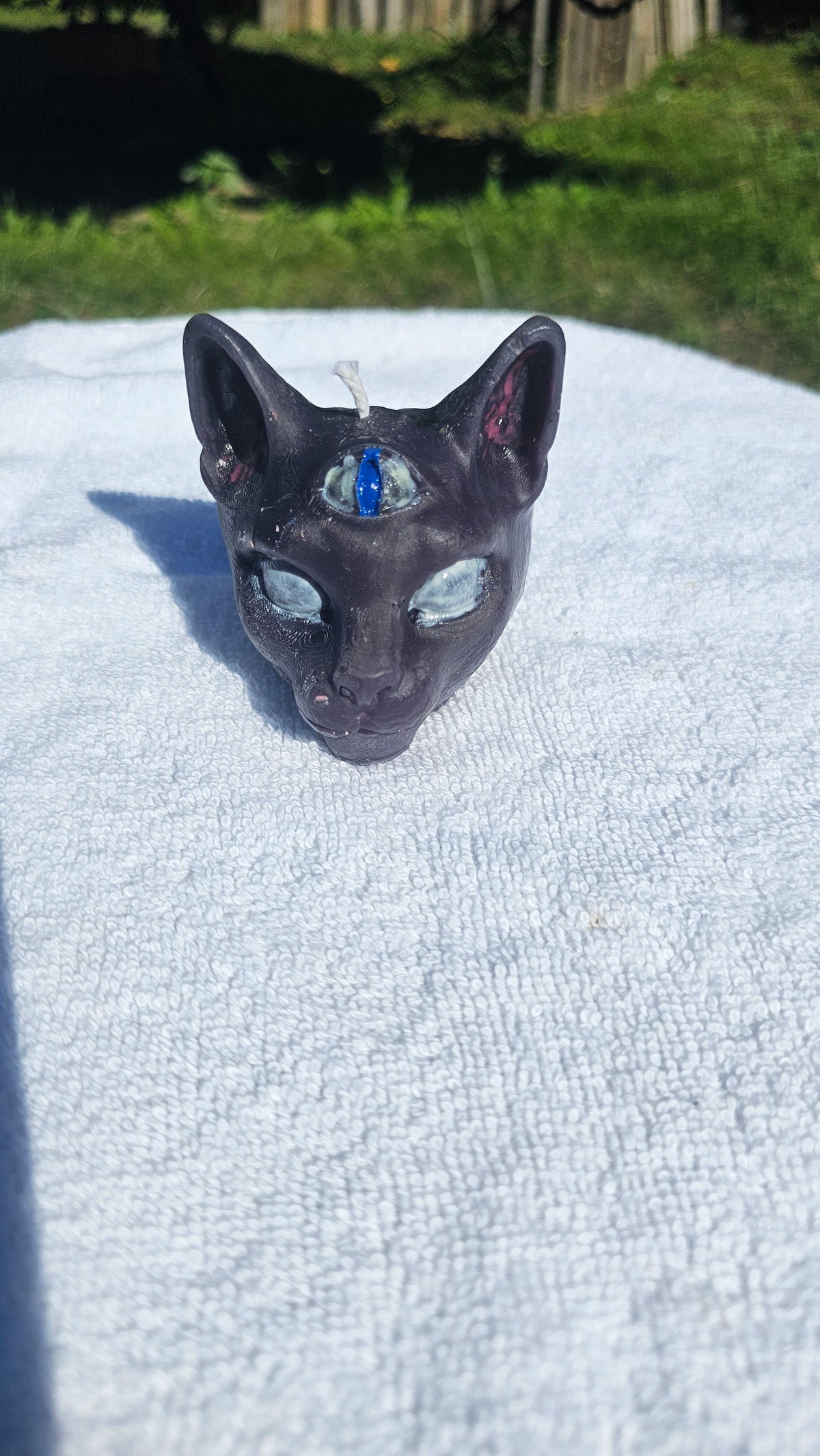 Third Eye Cat Ritual Pillar Candle