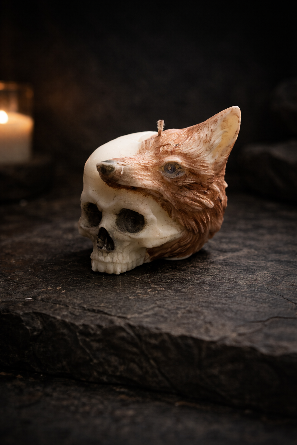 🐺🖤 Wolf Skull Sentinel (Mini)