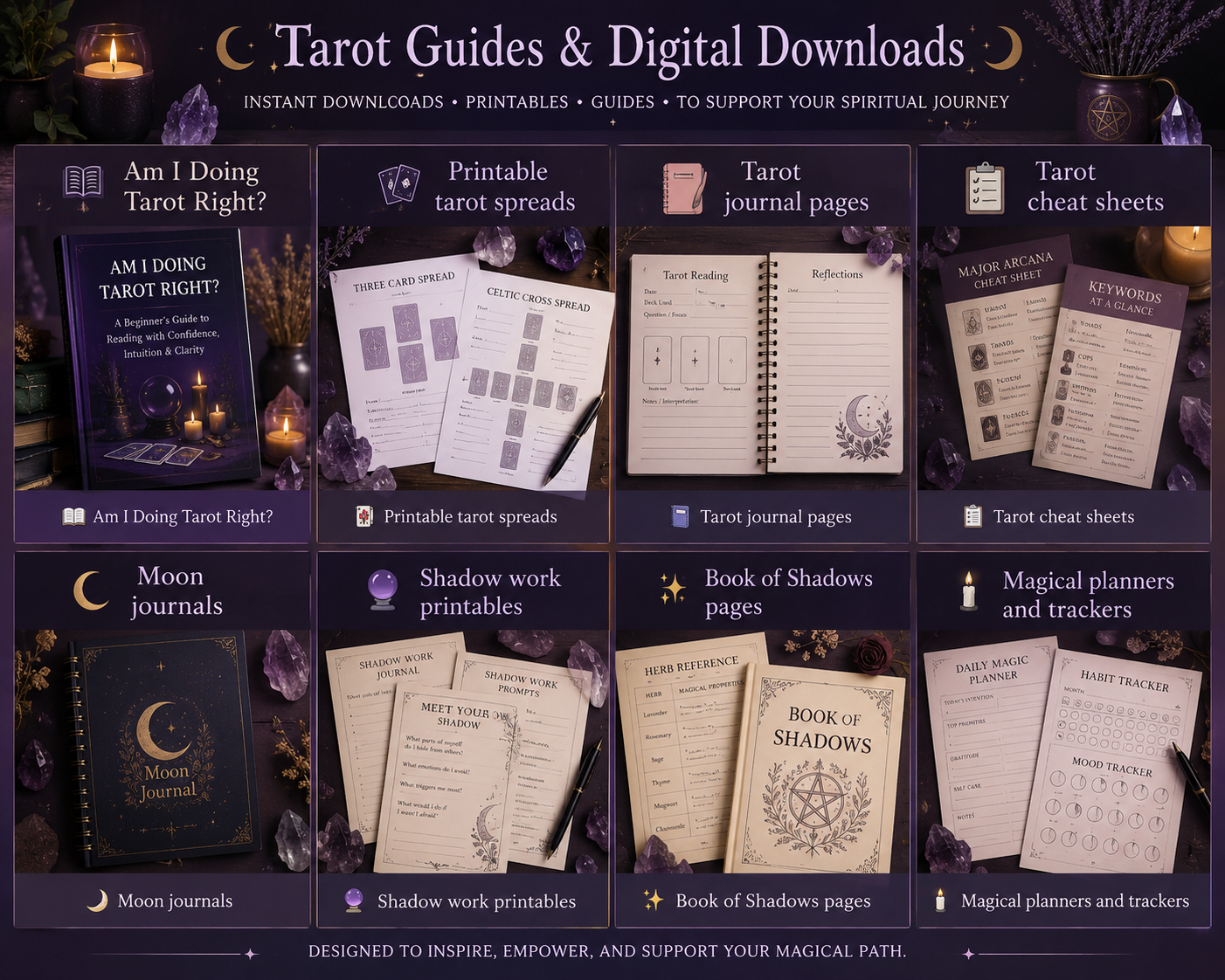 🔮 Tarot Guides & Digital Downloads