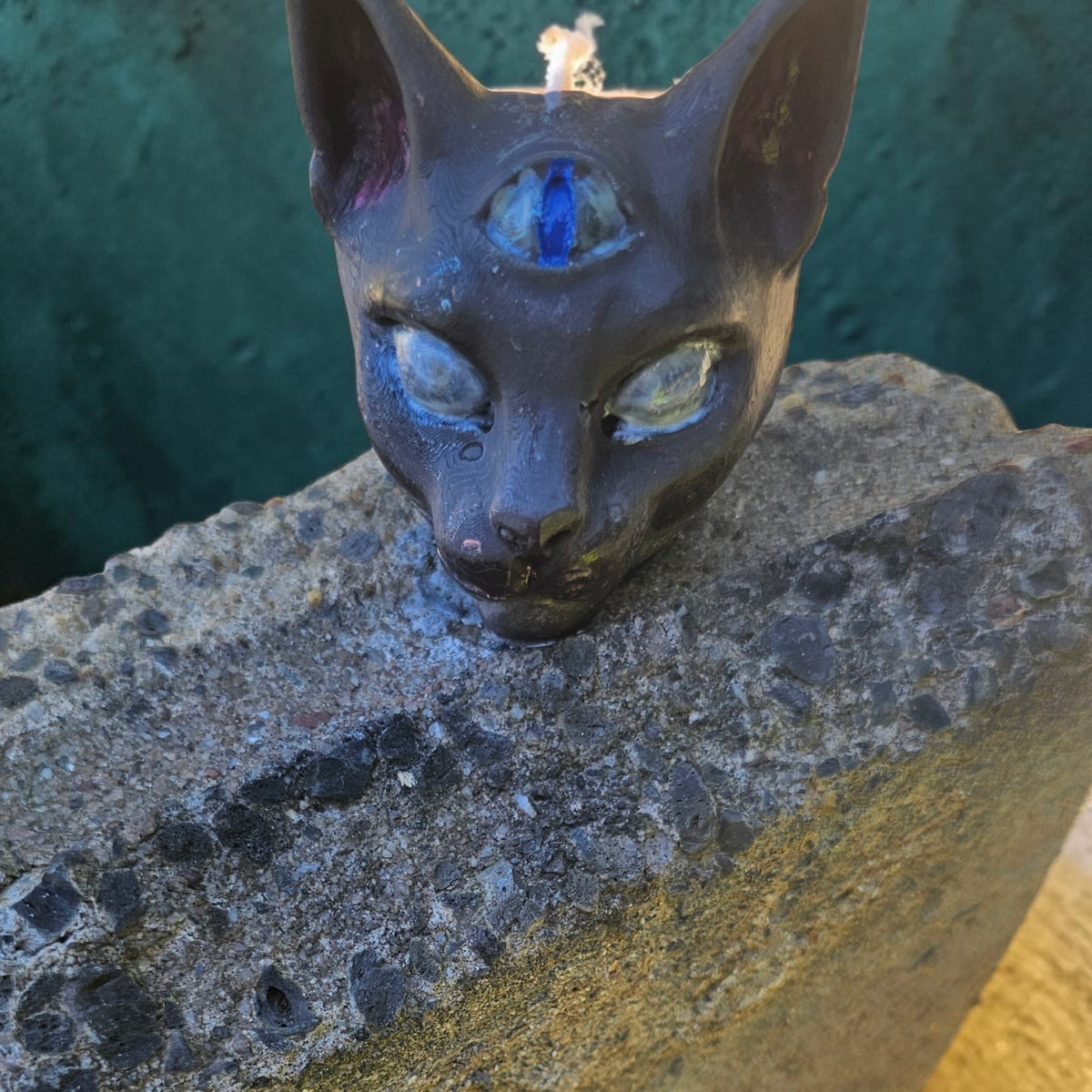 Third Eye Cat Ritual Pillar Candle