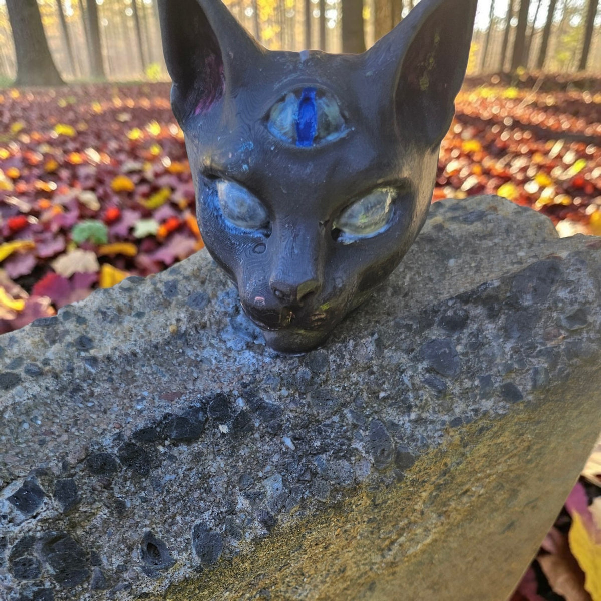 Third Eye Cat Ritual Pillar Candle