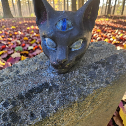 Third Eye Cat Ritual Pillar Candle