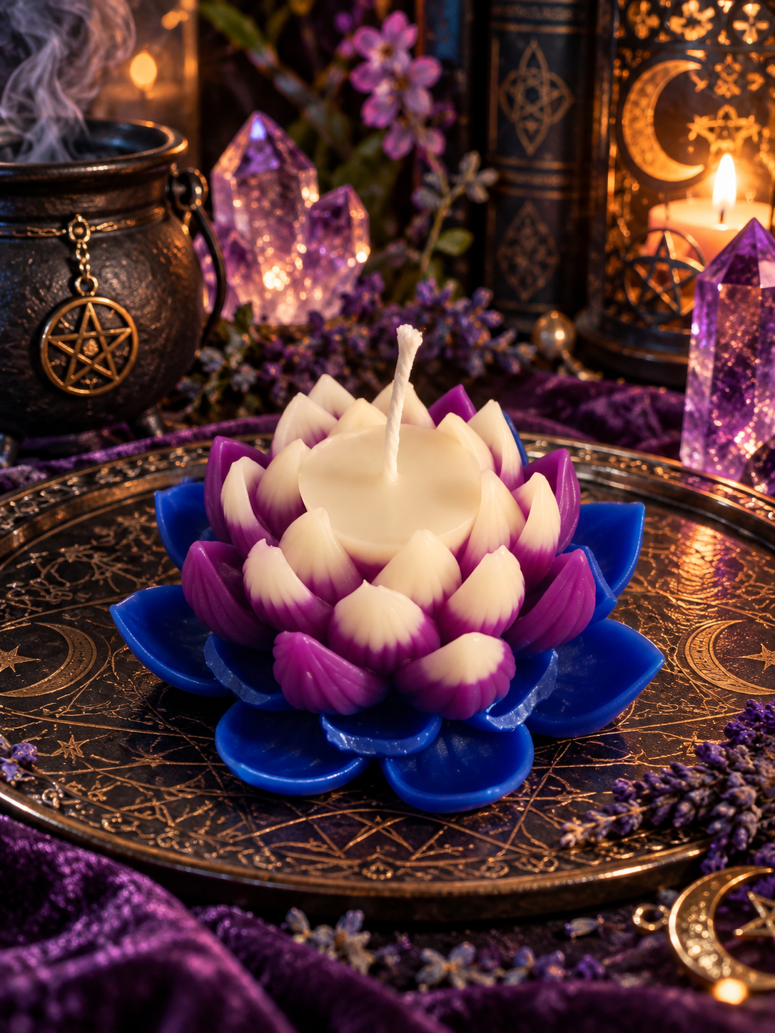 Stillpoint Bloom | Ritual Pillar Candle